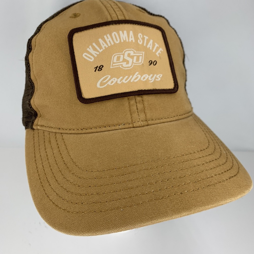 Oklahoma State OSU Cowboys Hat Brown Captivating Adjustable Snapback Mesh Cap